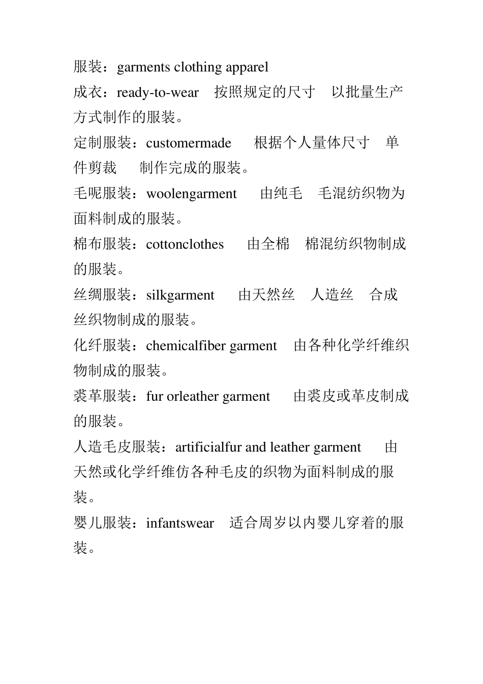 服装标准术语英文_第2页