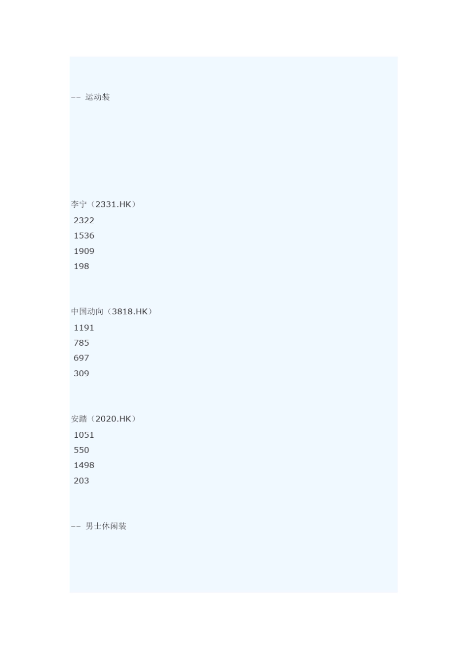 服装类上市公司分析_第3页