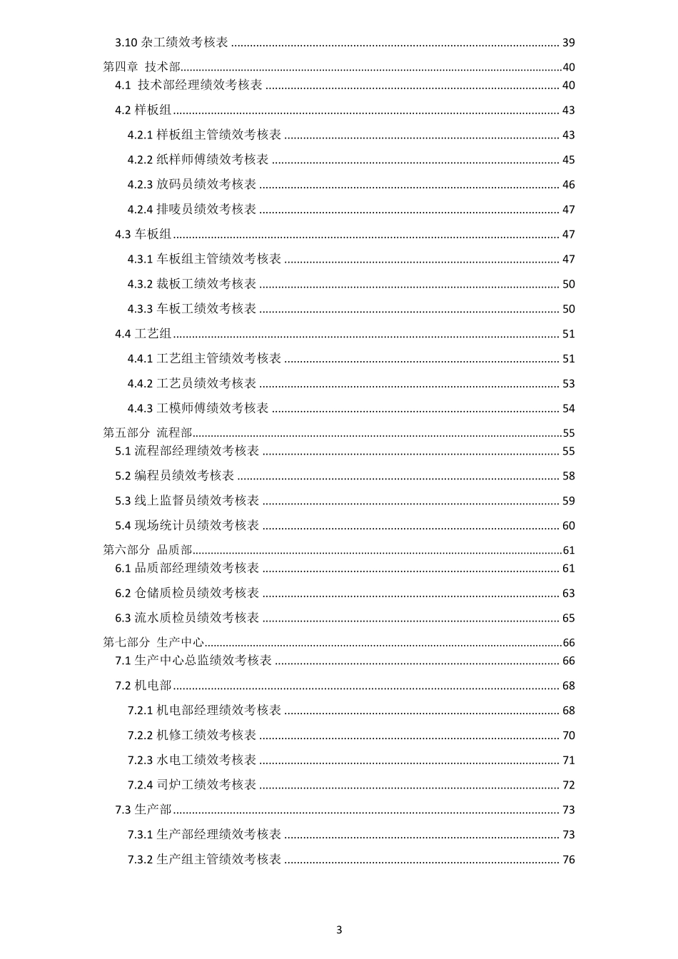 服装行业绩效考核表全集_第3页