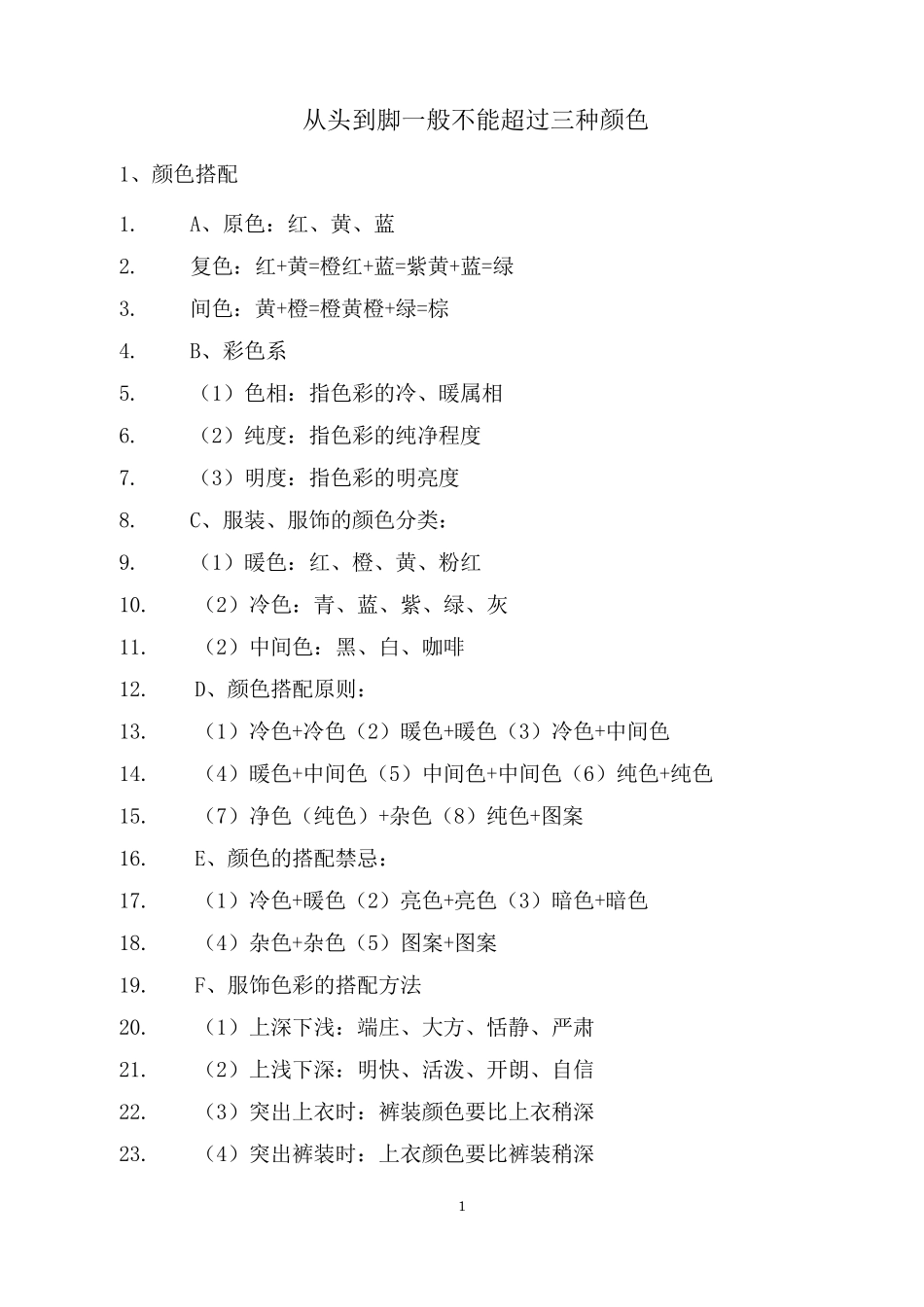 服饰搭配原则_第1页