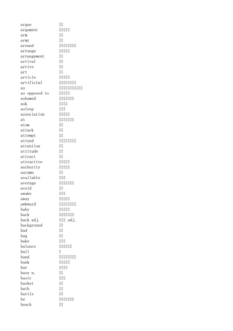 朗文2000字典解释用词汇带发音(送常用英语1000句带发音)_第3页
