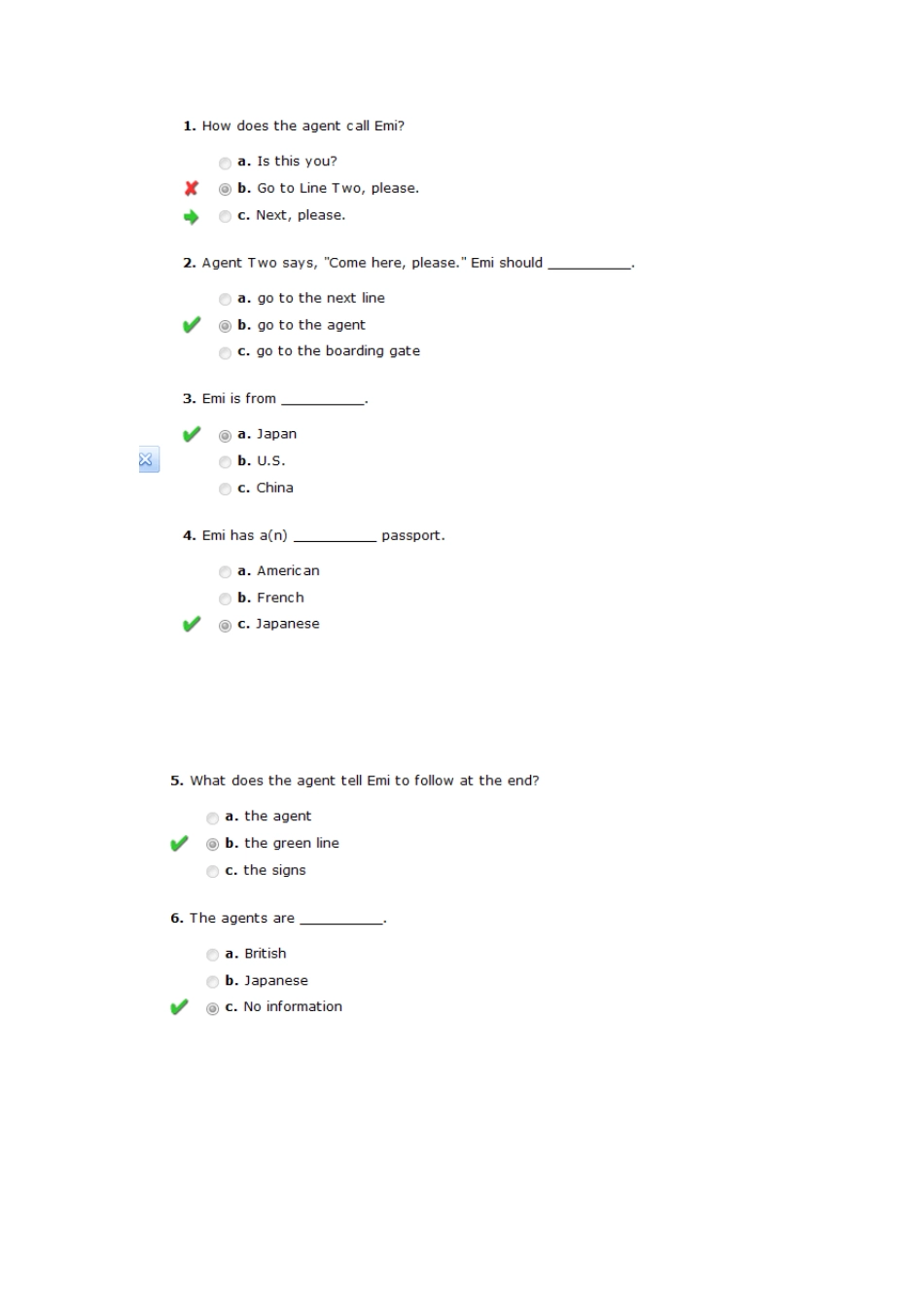 朗文交互英语1级答案ANewArrival_第3页