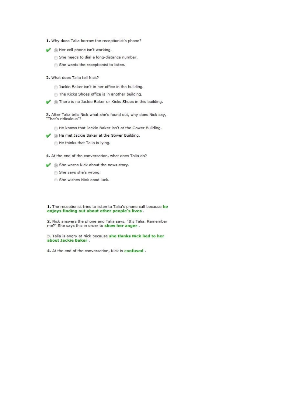 朗文交互英语第三级B4NoOneByThatName全部答案_第2页