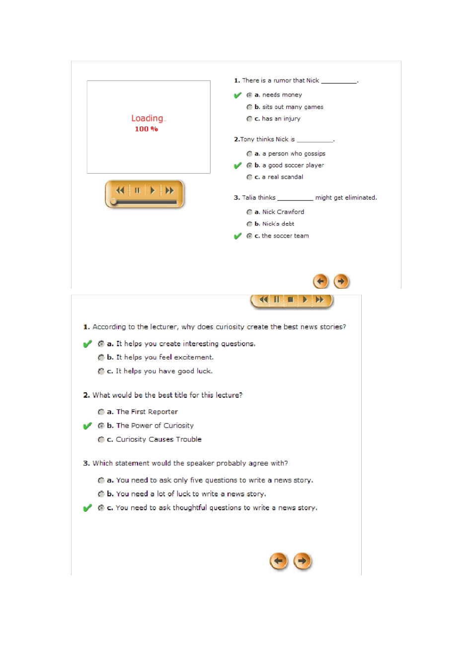朗文交互英语第三级Level3Test答案_第2页