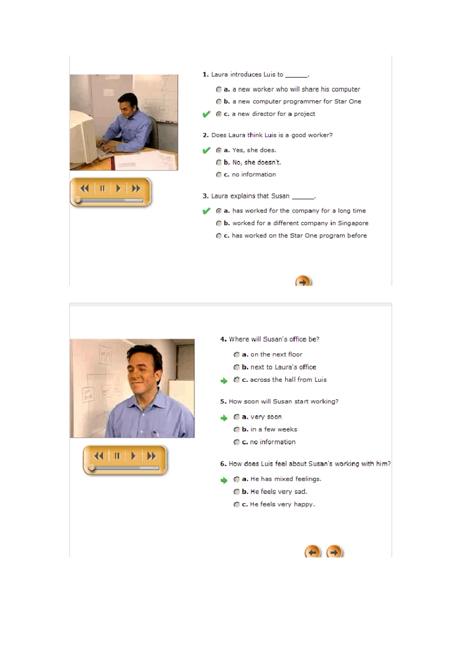 朗文交互英语第二级Level2Test答案_第1页