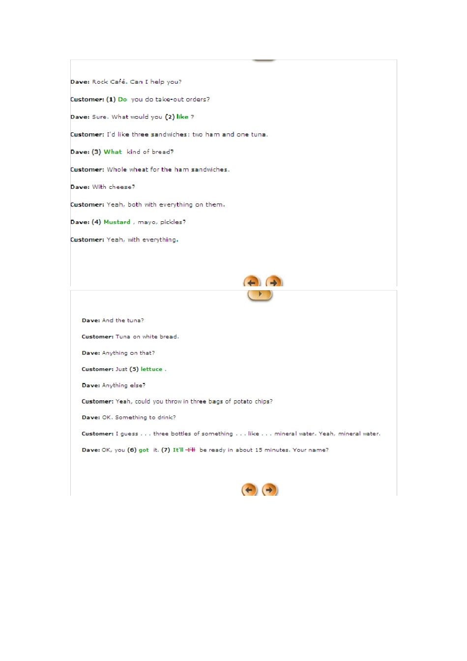 朗文交互英语第二级Level2Test答案_第3页