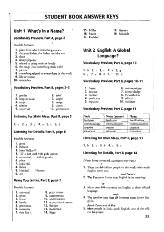 朗文英语听说教程第2册全部答案