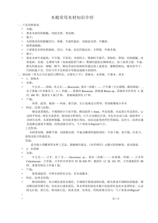 木梳常用木材知识介绍