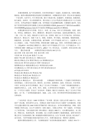 木薯的属性和用途