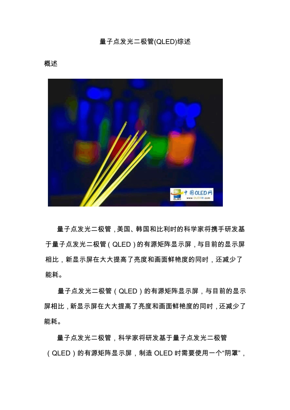 未来显示技术量子点技术_第1页