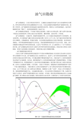油气田勘探读书报告
