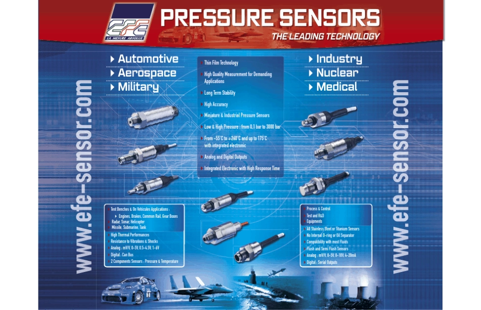 法国EFE高端压力传感器选型资料_第2页