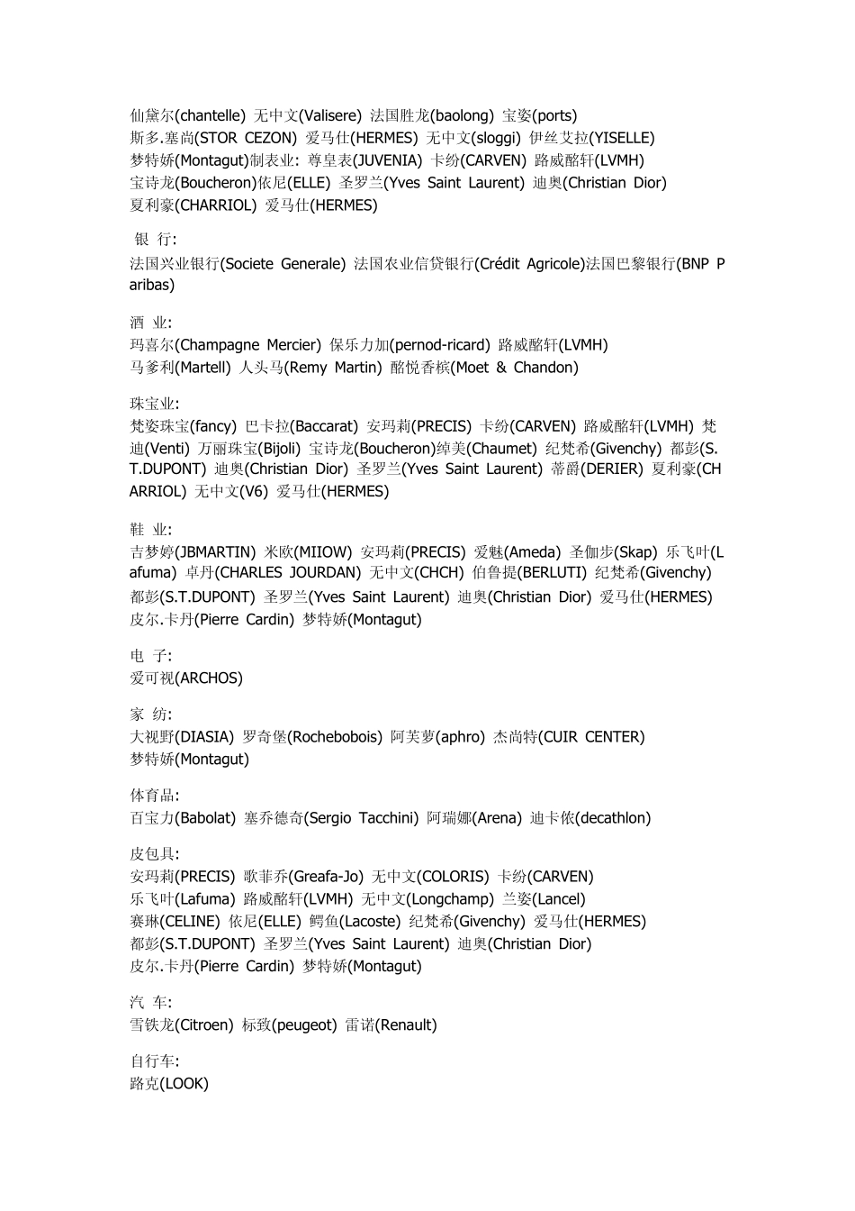 法国品牌一览表逛街专用48个法国品牌_第2页
