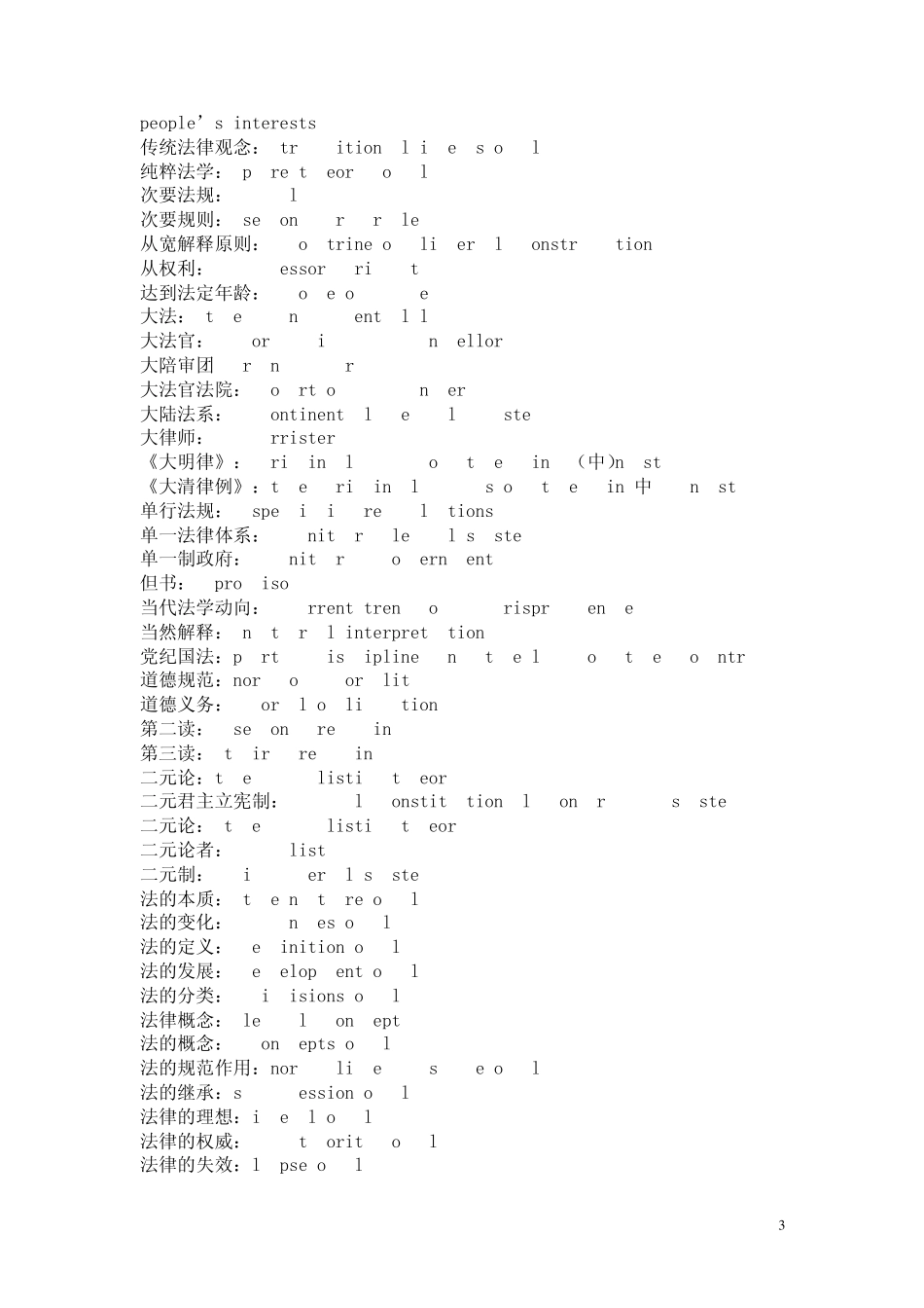 法律专业英语词汇_第3页