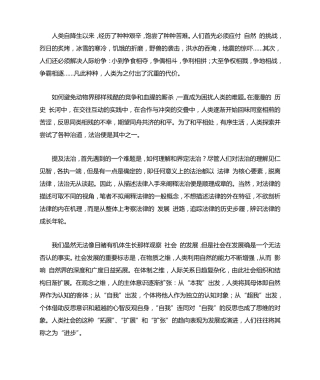 法律成长的精神向度(上)