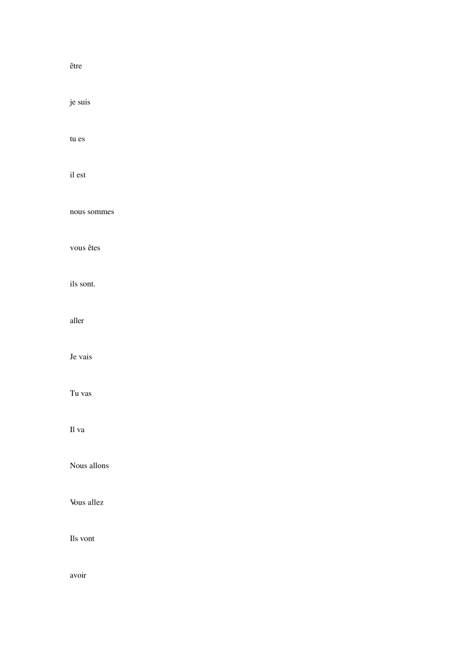 法语常见词的动词变位_第1页