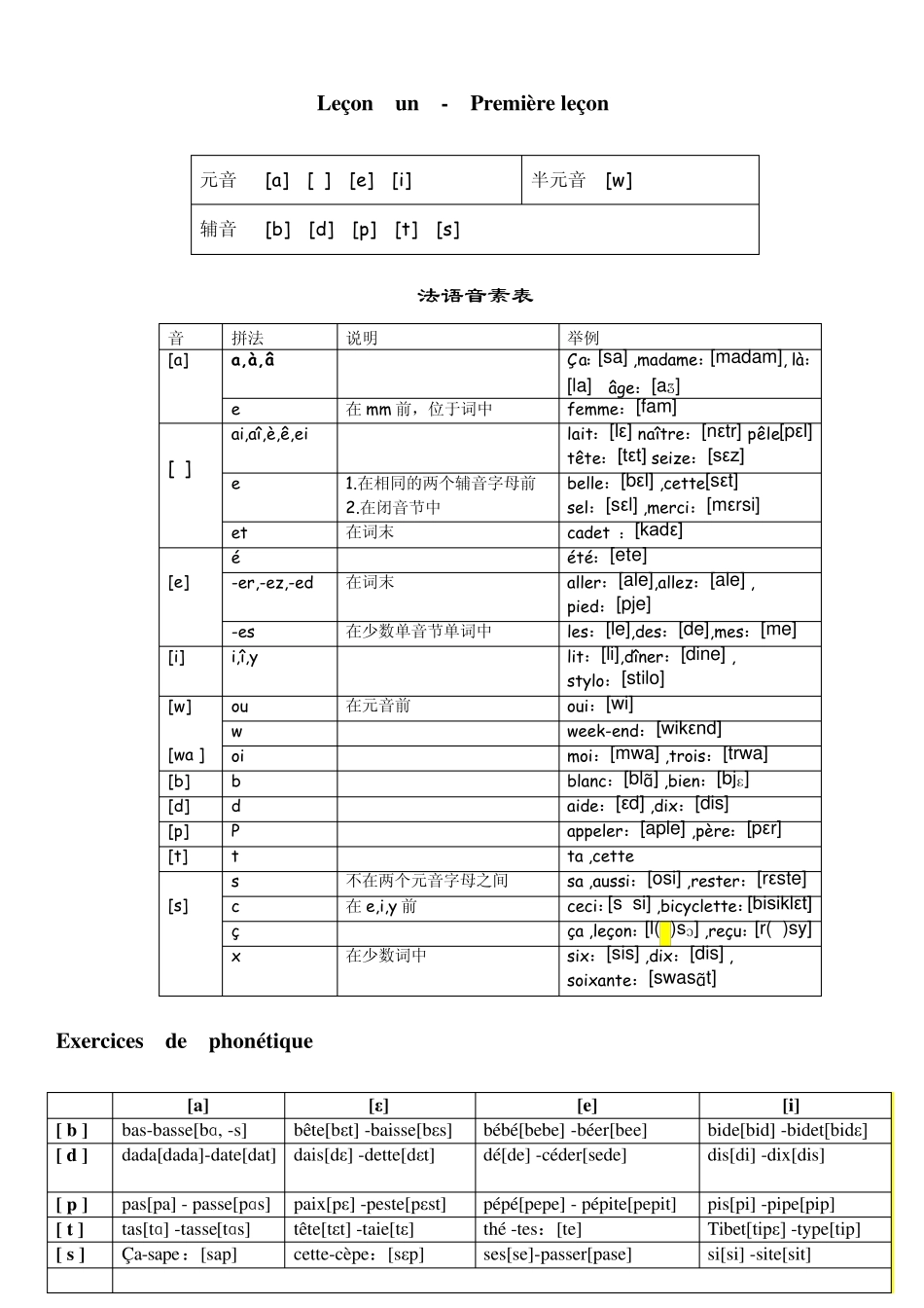法语音素音标版_第1页