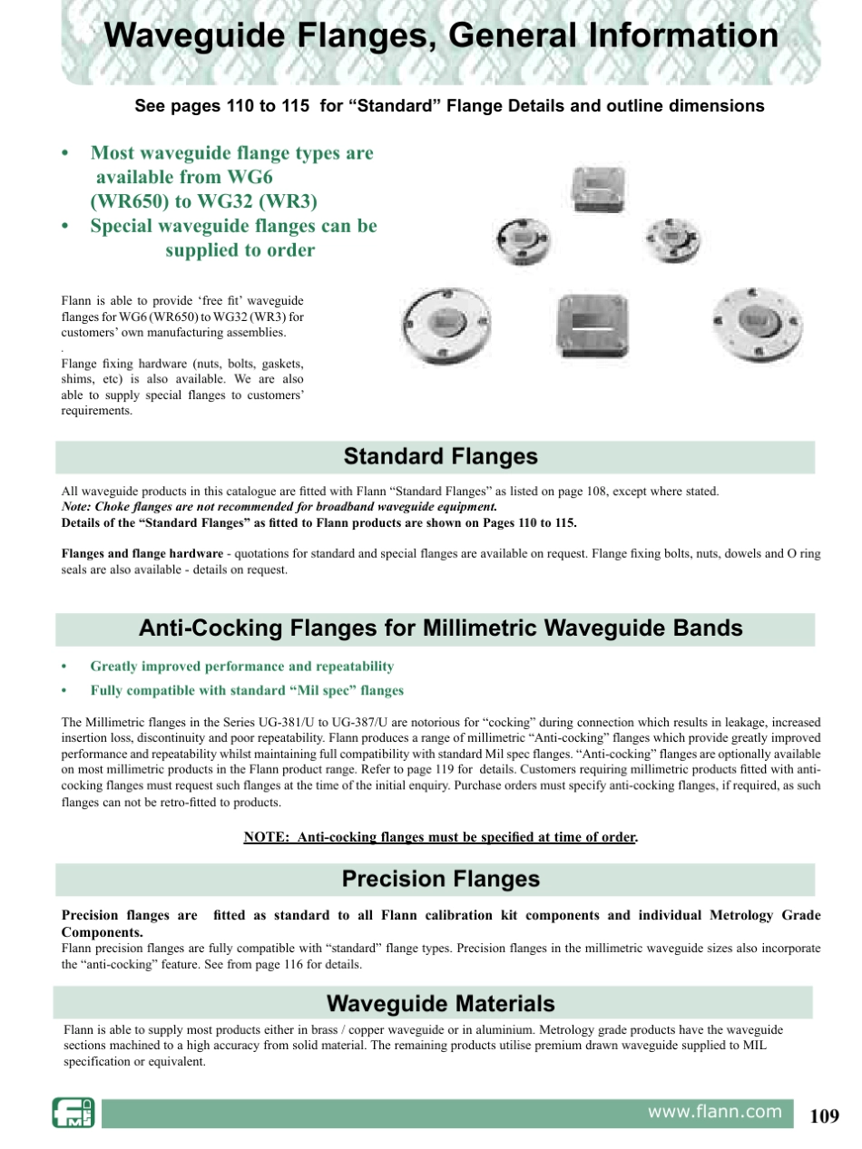 波导法兰类型及结构参数_第2页