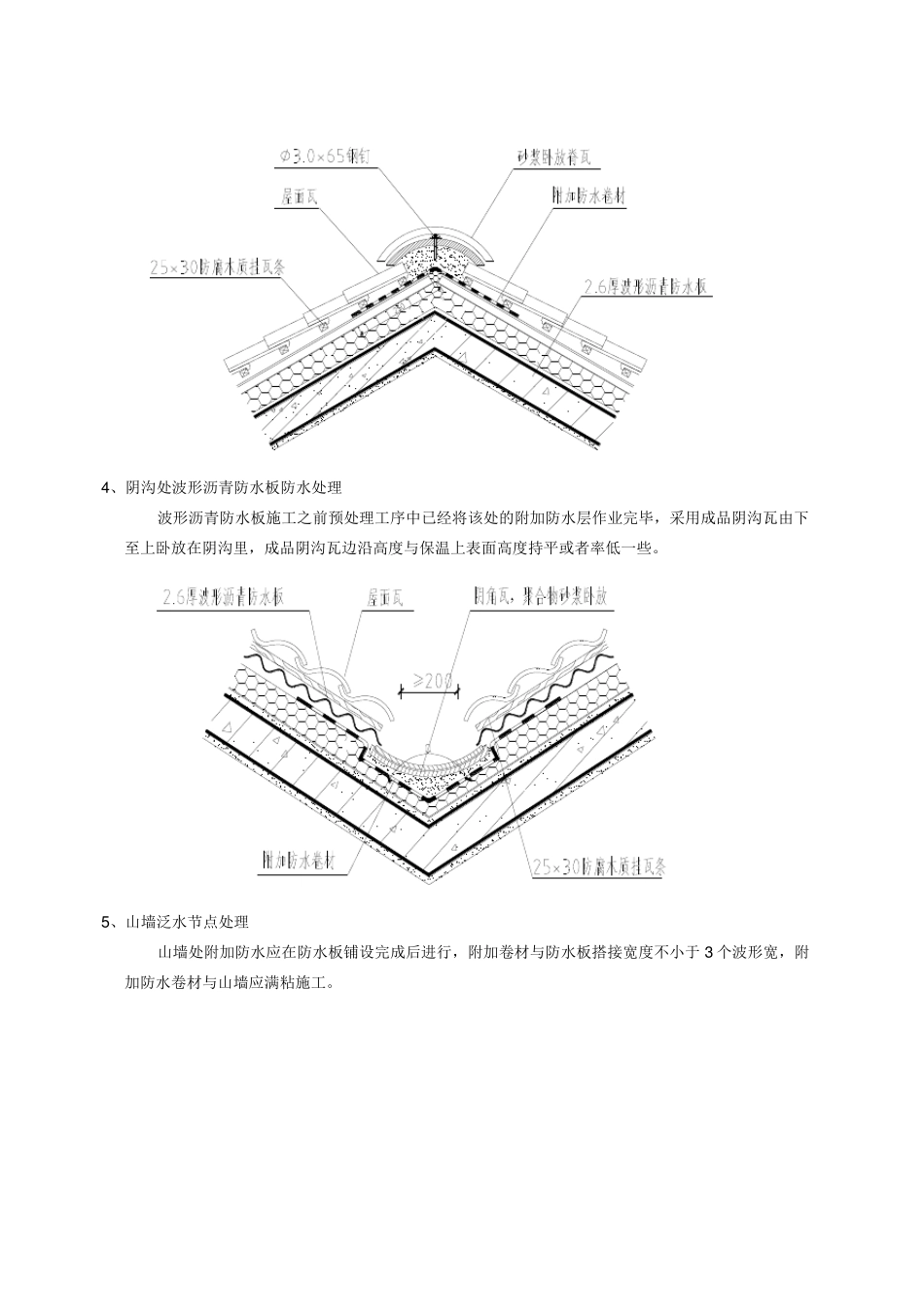 波形沥青防水板施工方案_第3页
