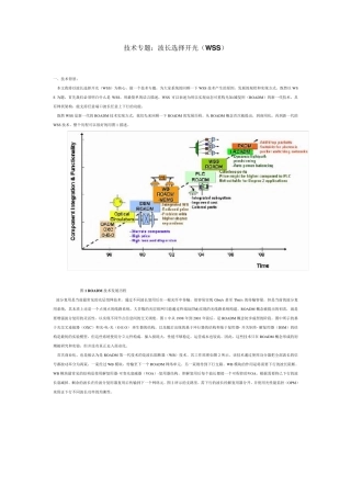 波长选择开光(WSS)