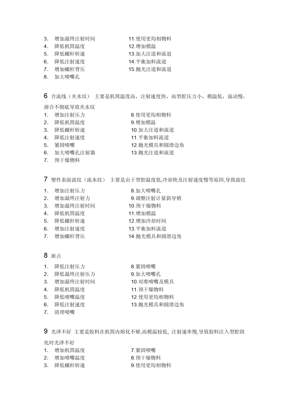 注塑不良现象原因分析改善对策_第2页