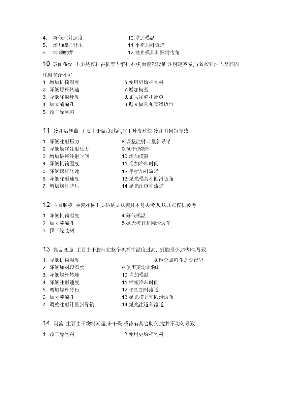 注塑不良现象原因分析改善对策_第3页
