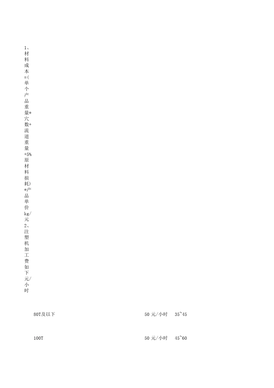 注塑产品报估单有3种报价方法_第2页