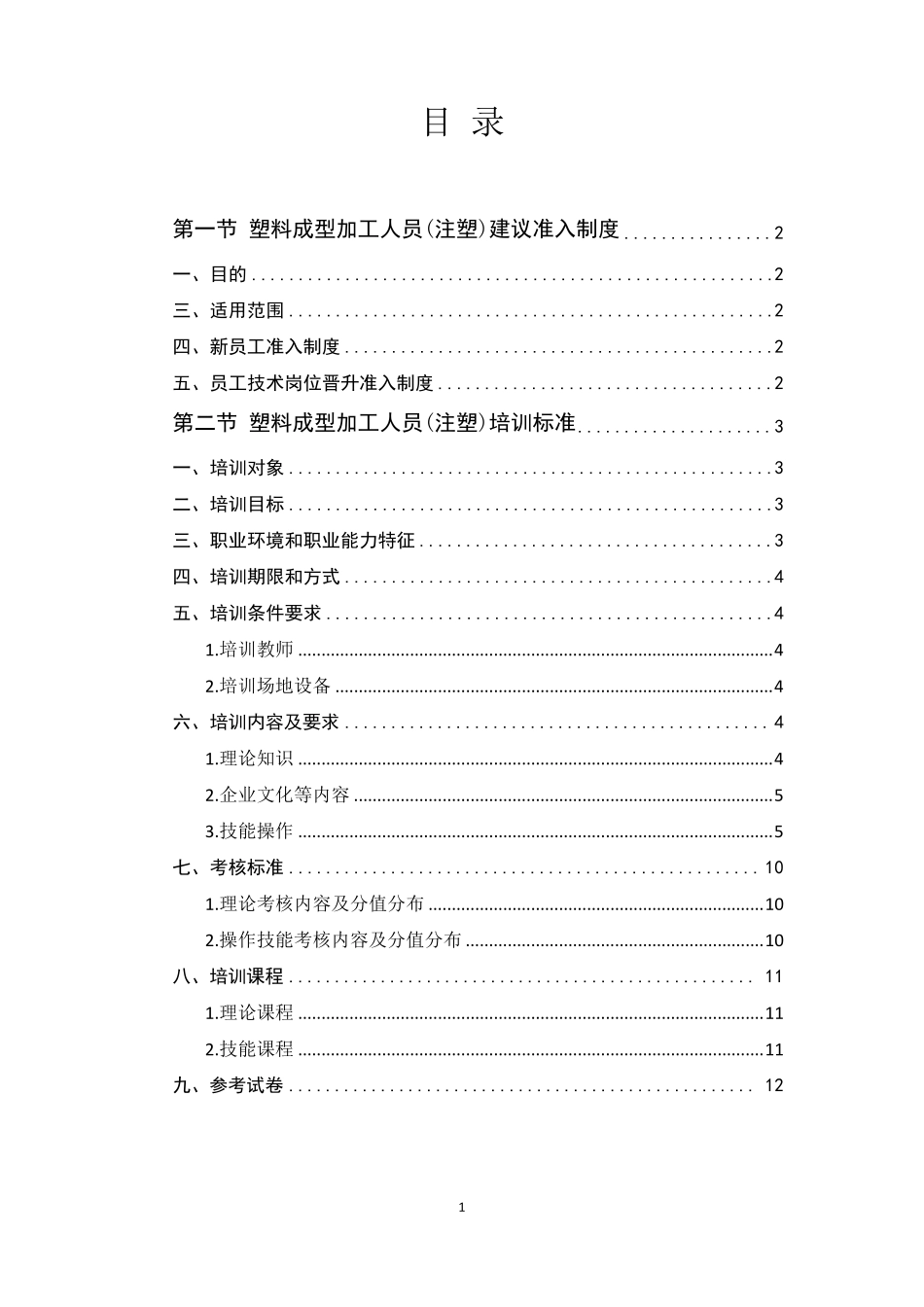 注塑工培训体系_第1页