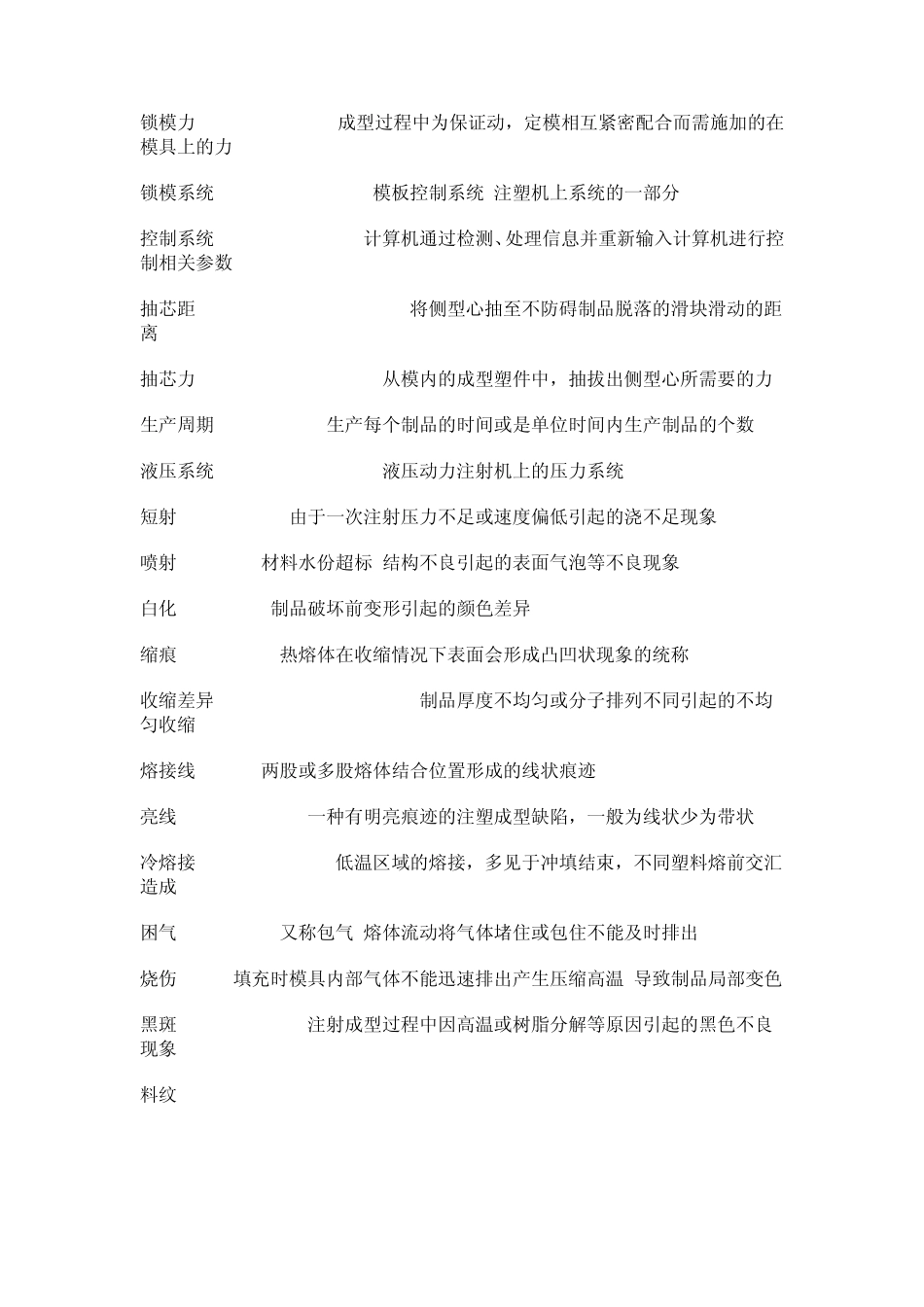 注塑行业通用术语_第3页