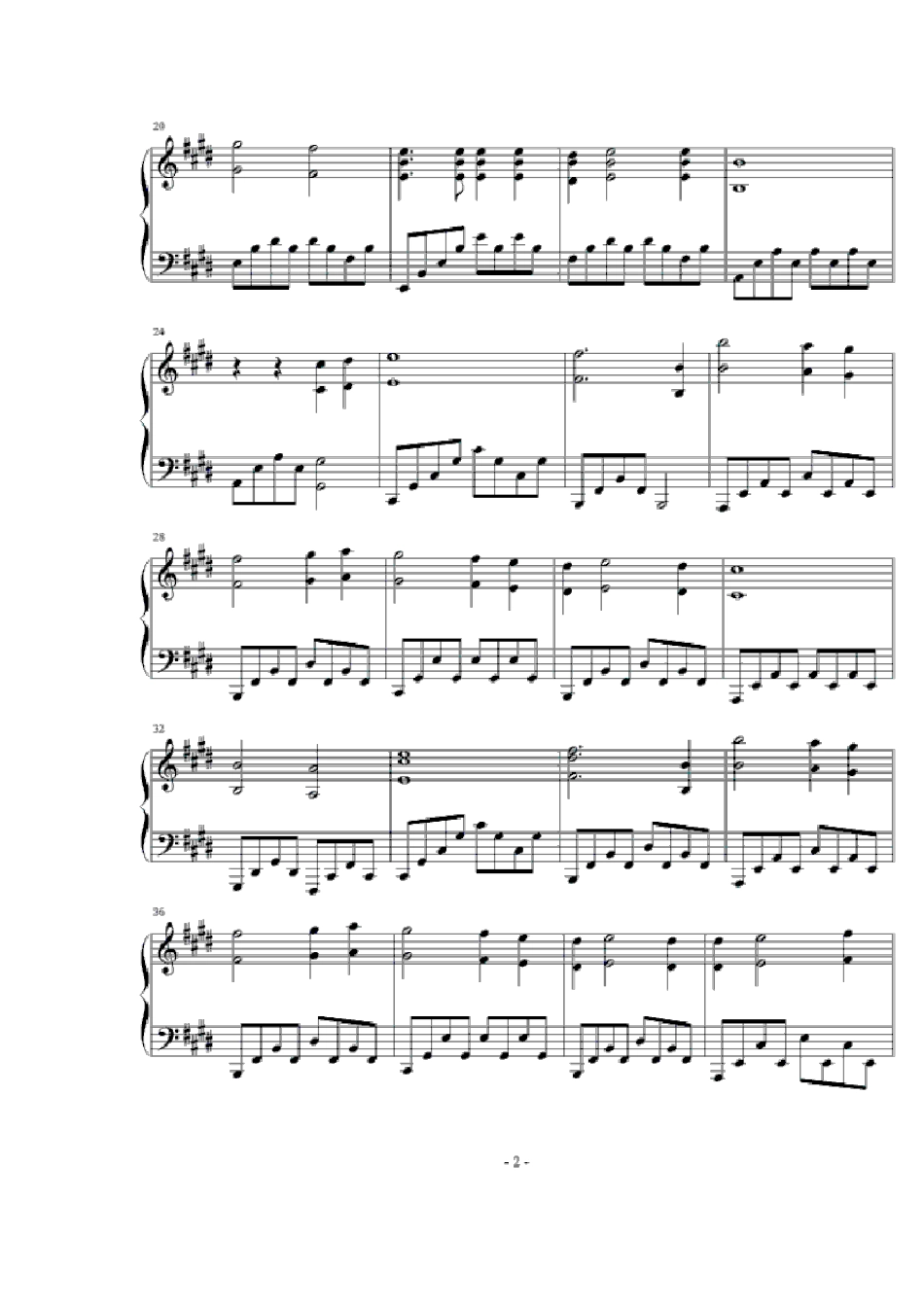 泰坦尼克号主题曲——Myheartwillgoon我心永恒钢琴谱_第2页