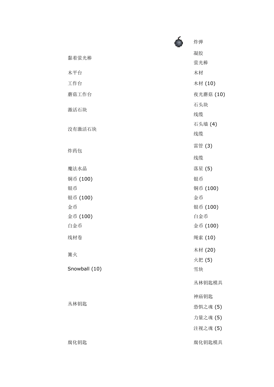 泰拉瑞亚1.3合成表_第2页