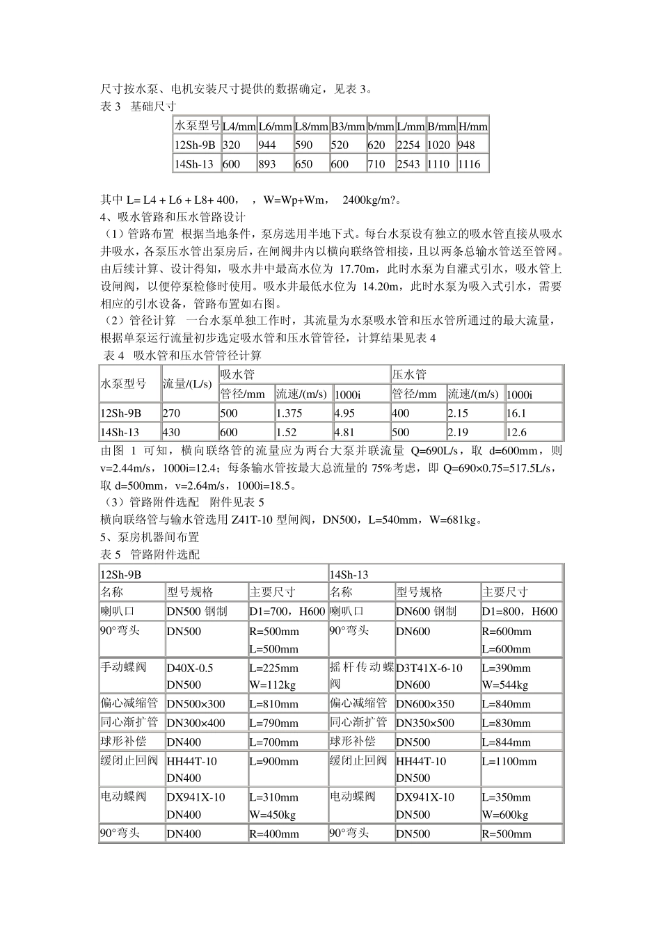 泵与泵站课程设计(范例心得)_第3页