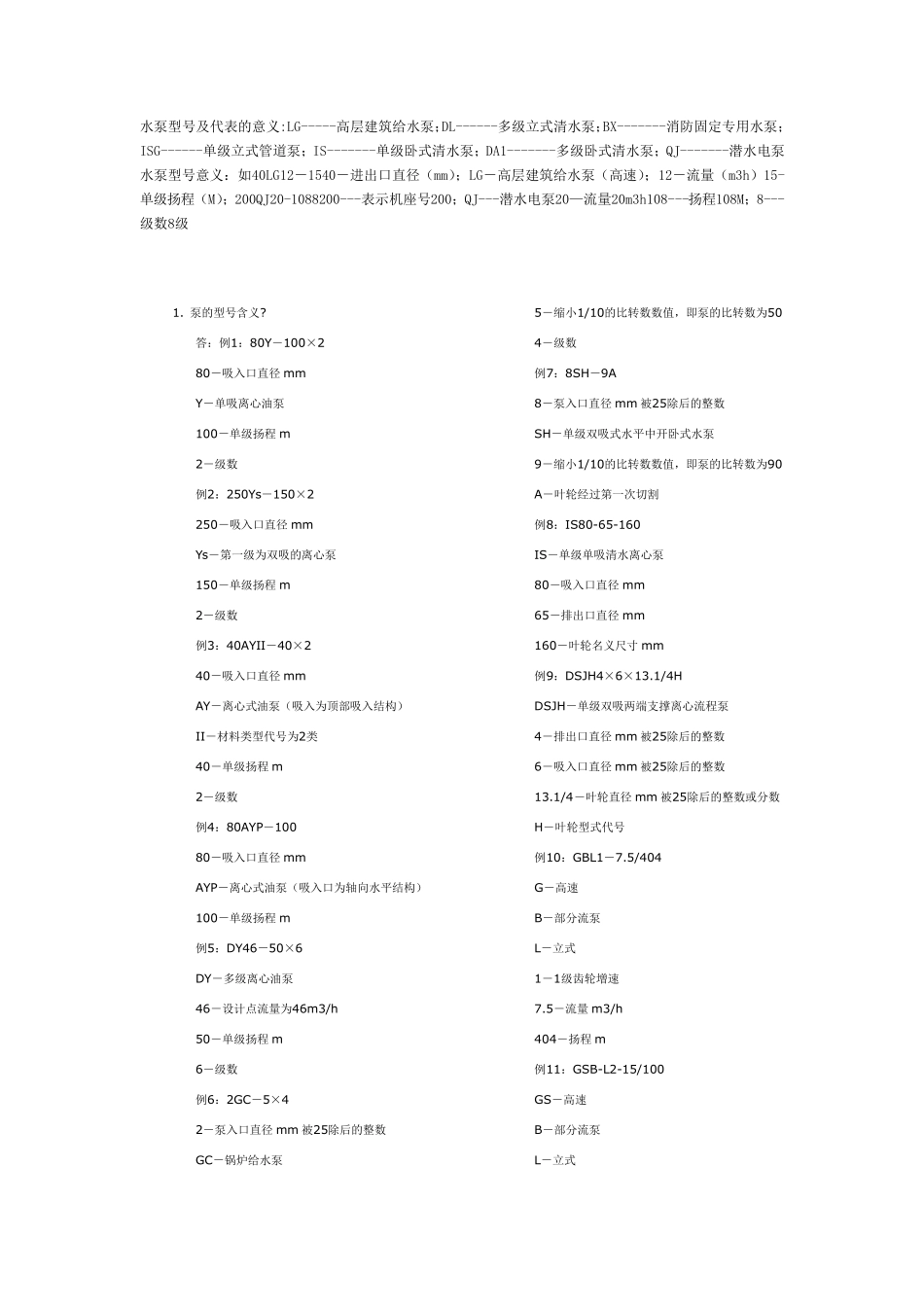 泵型号及代表的意义_第1页