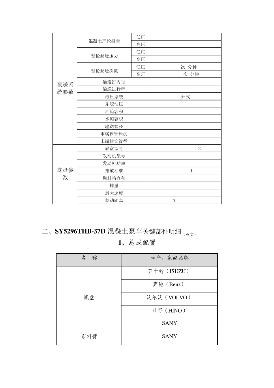 泵车技术参数及报价_第2页