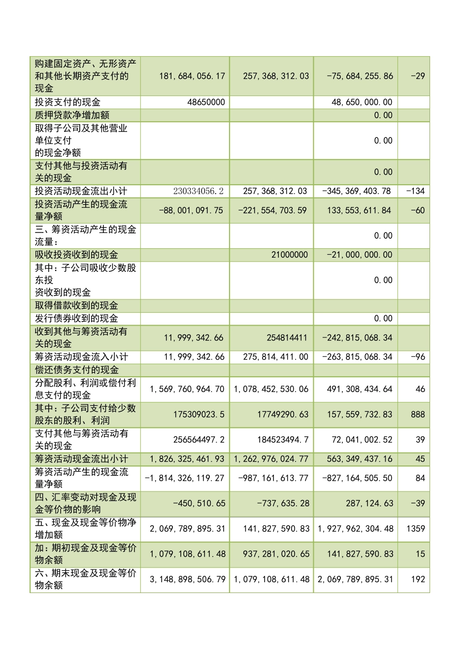 泸州老窖现金流量表分析_第2页
