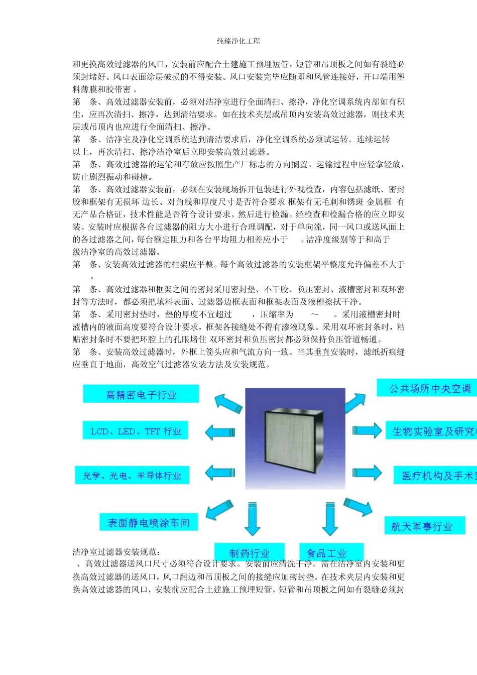 洁净室过滤器安装详解_第2页