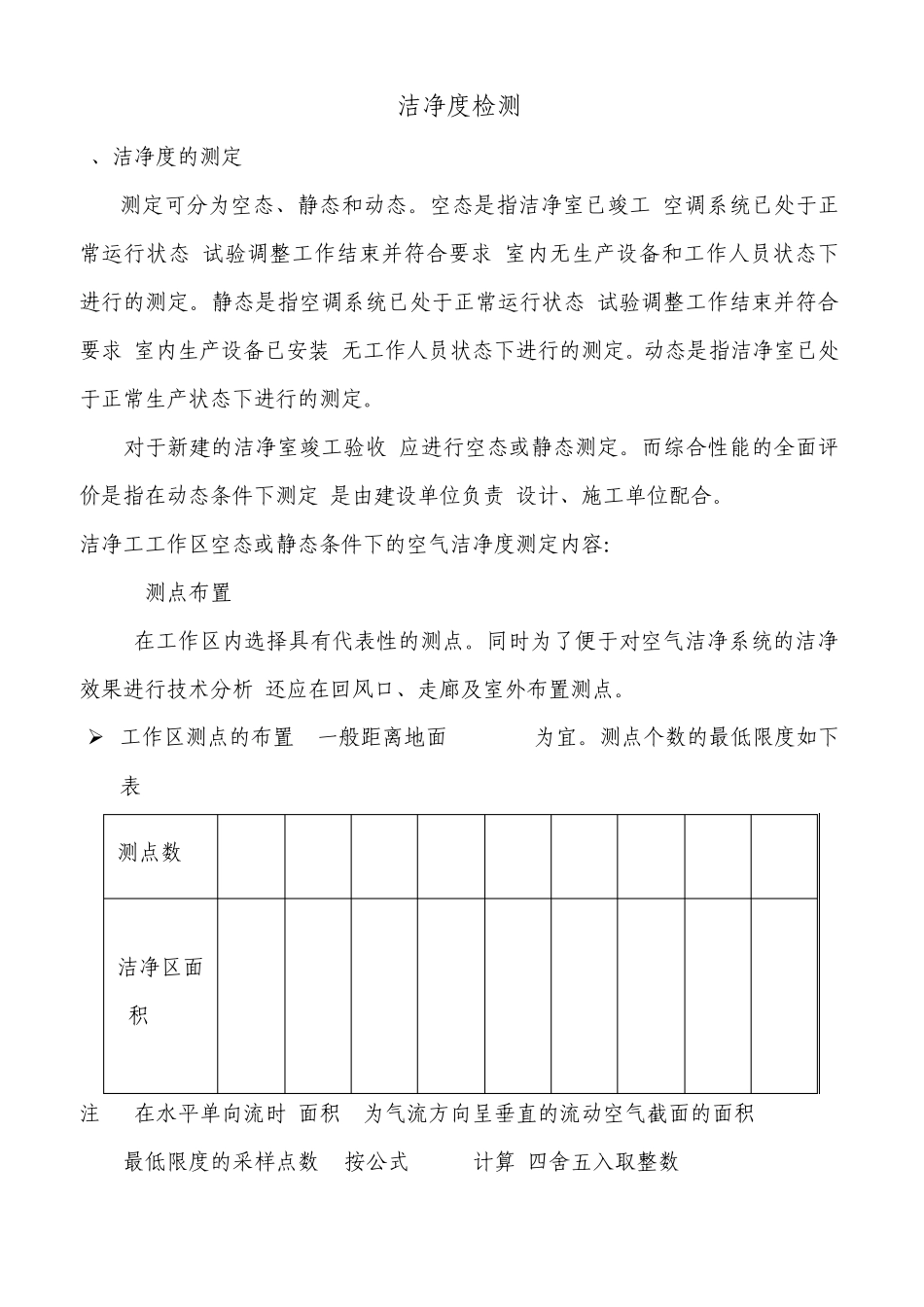 洁净度检测规范_第1页