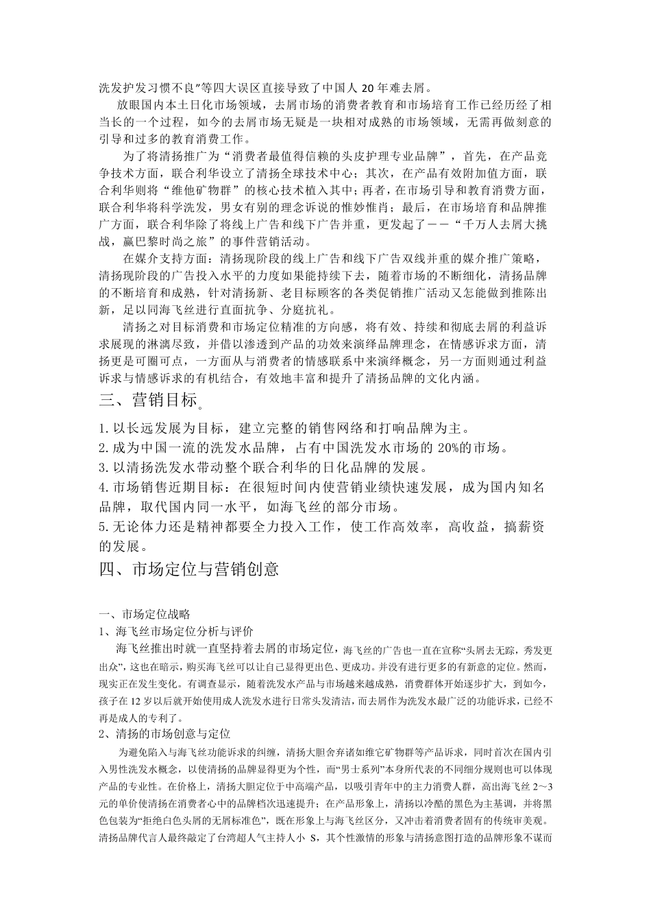 洗发水营销策划报告_第3页