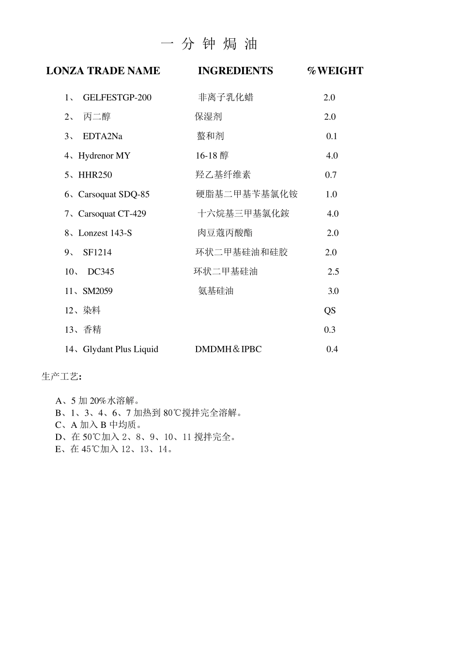洗护、洗发水配方_第2页