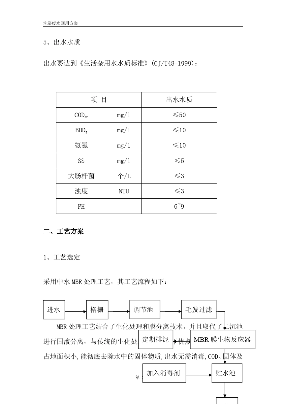 洗浴废水回用方案设计_第2页
