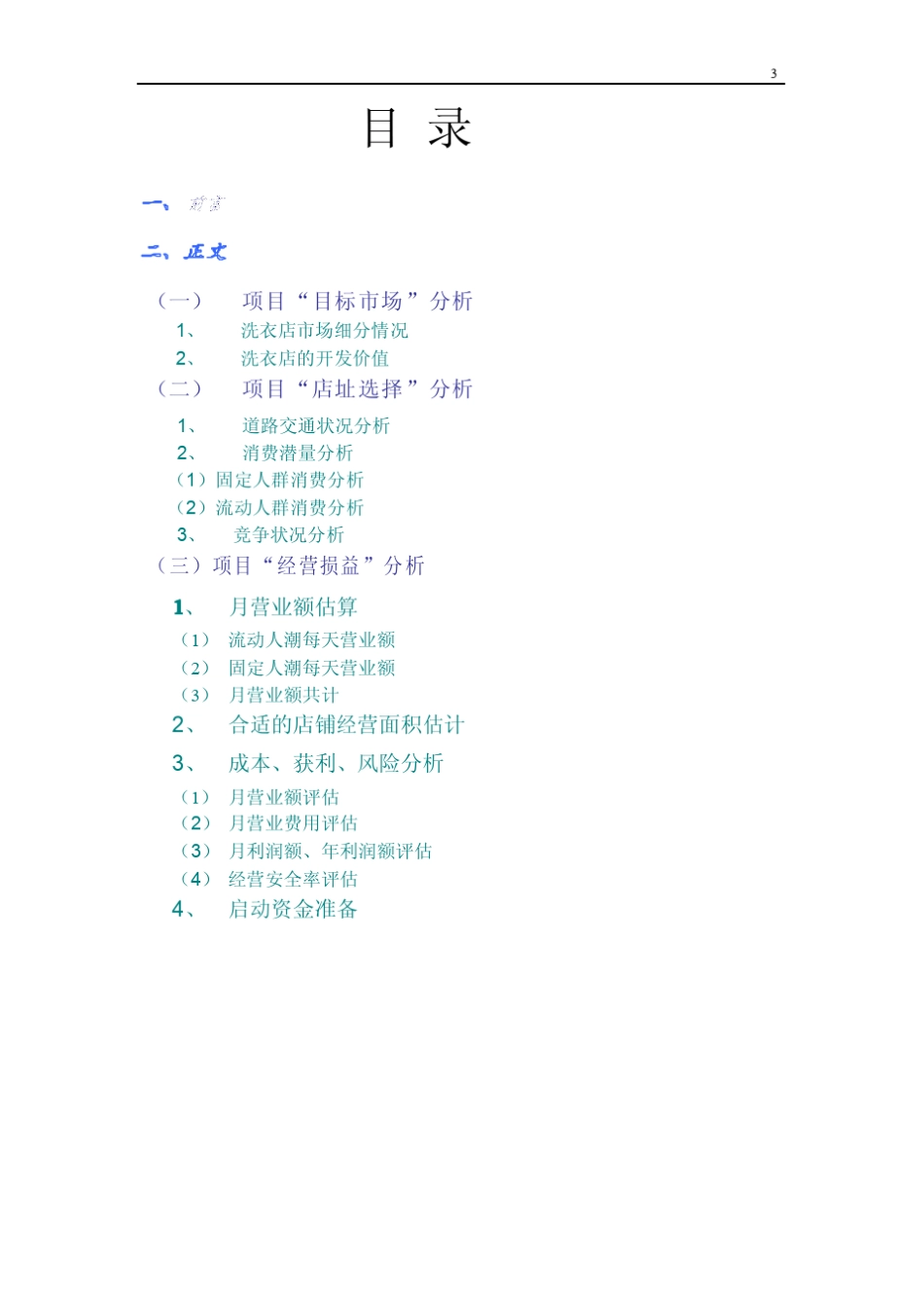 洗衣店可行性分析报告_第3页