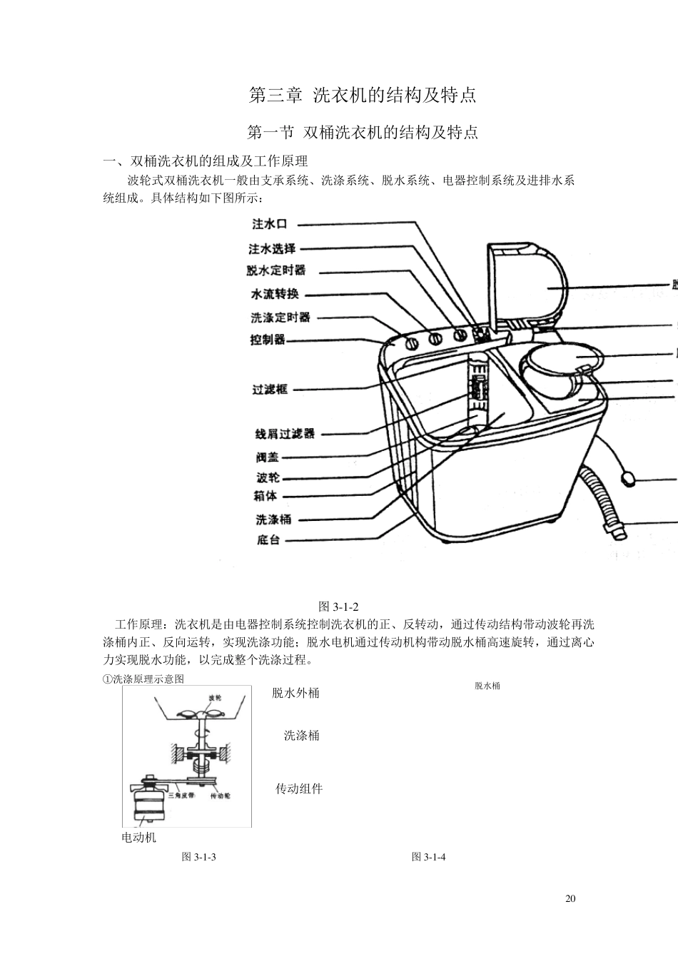 洗衣机的结构及特点_第1页