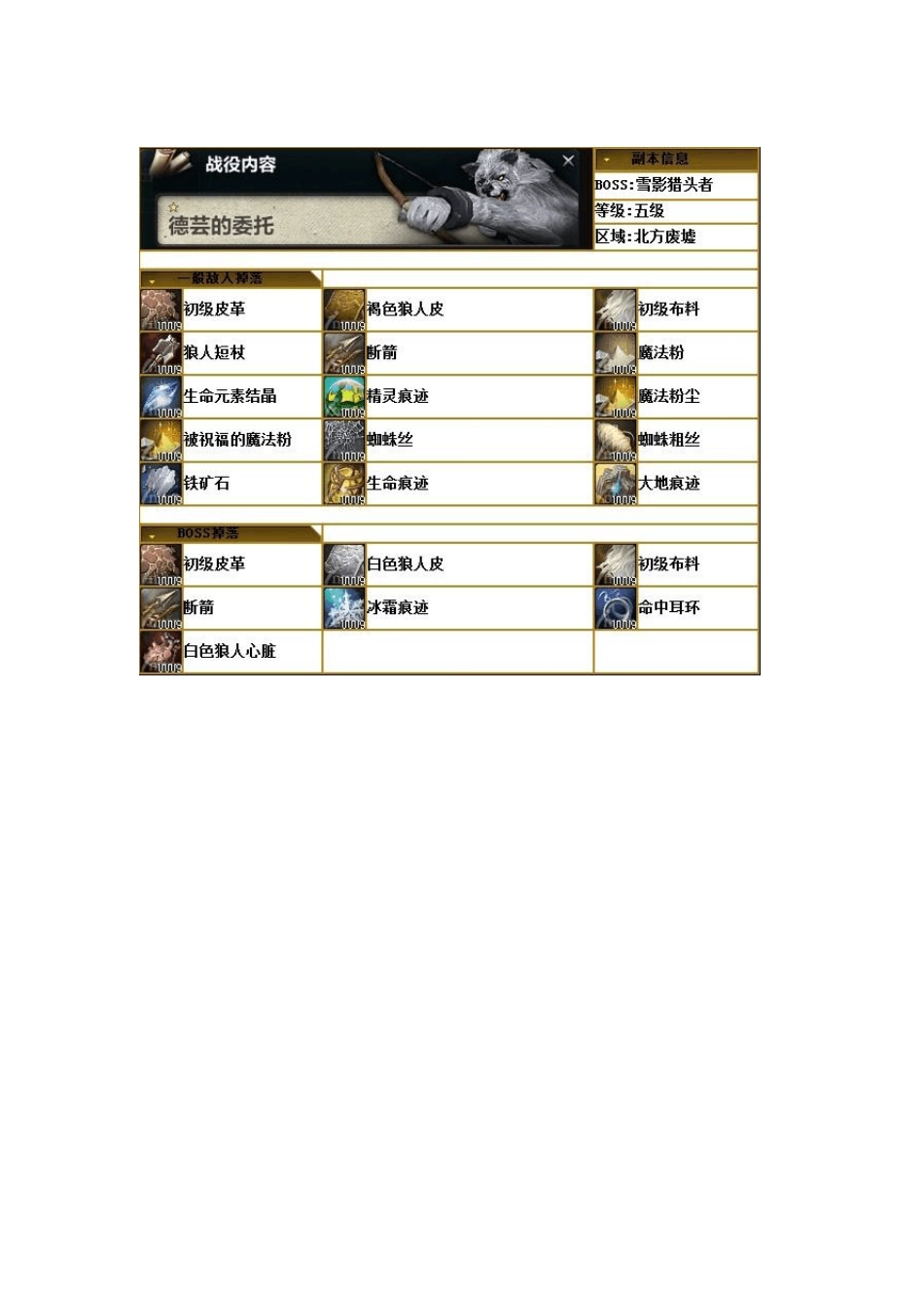 洛奇英雄传副本掉落物品及称号_第3页