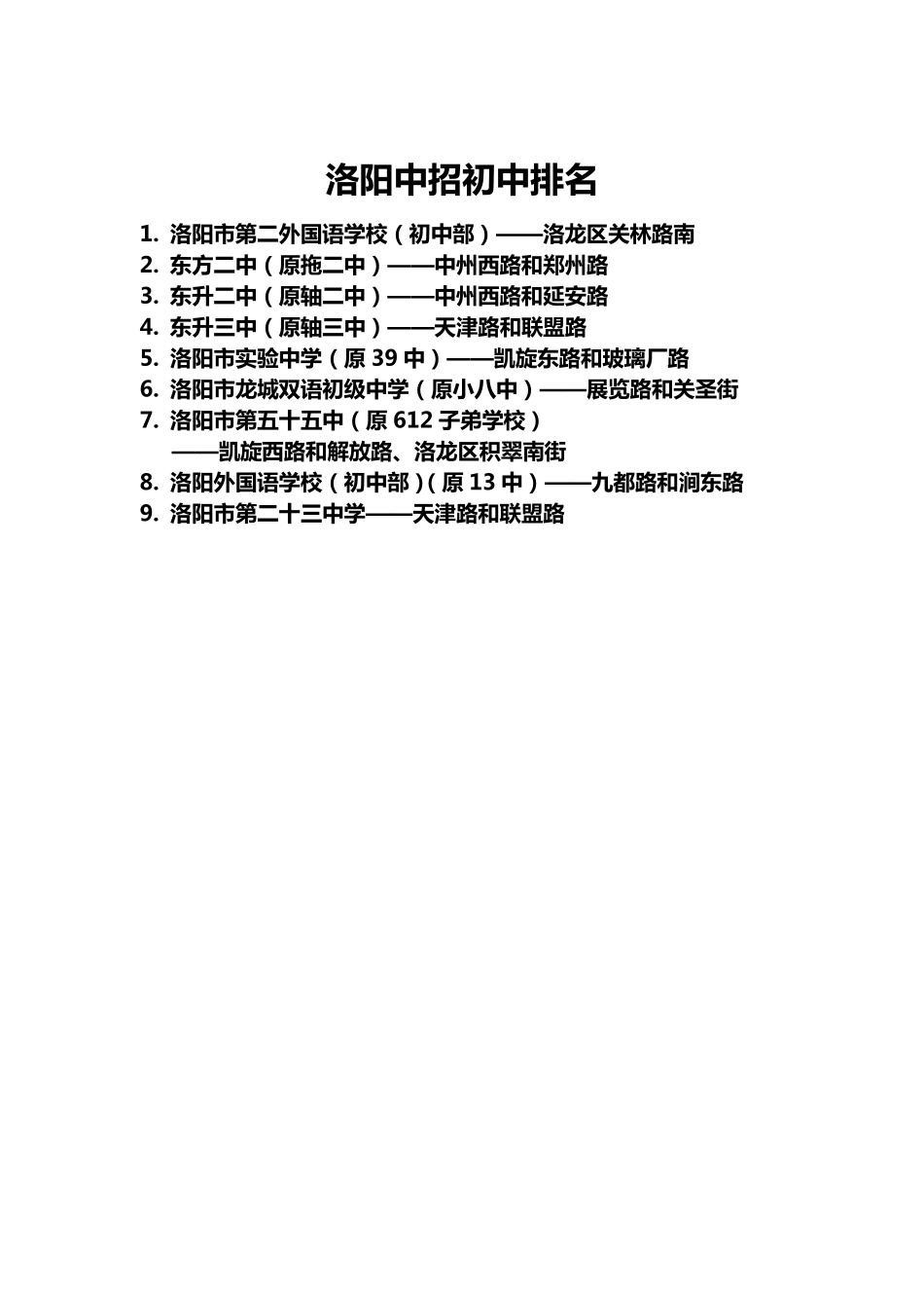 洛阳排名靠前的中小学及学区房_第3页