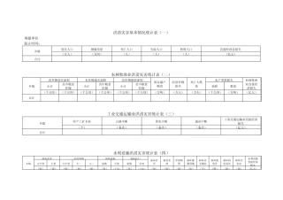 洪涝灾害基本情况统计表