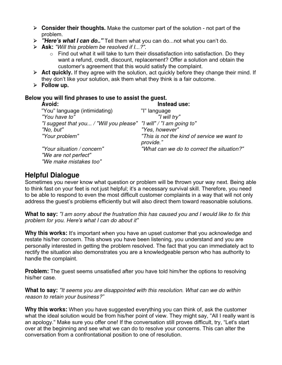 洲际酒店集团投诉处理指导手册_第3页