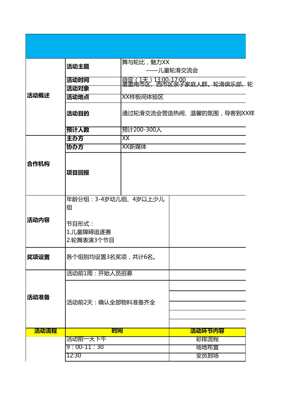 活动执行细案_第1页