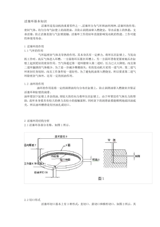 活塞环基本知识