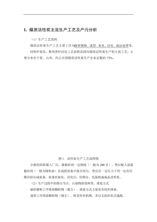 活性炭生产工艺简介