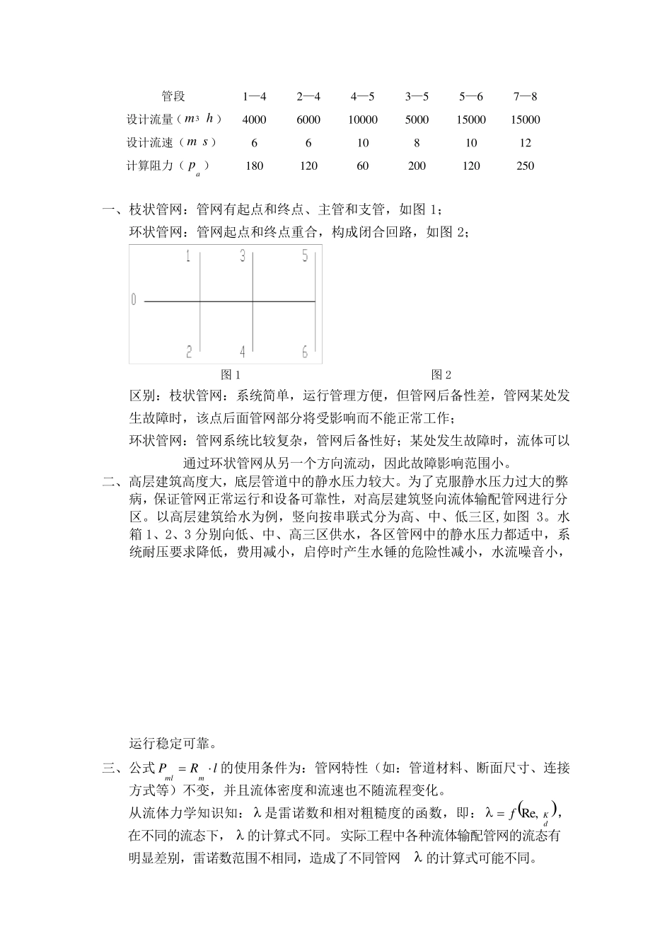 流体输配管网试题及答案_第2页